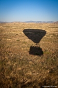 Balloon shadow near the ground