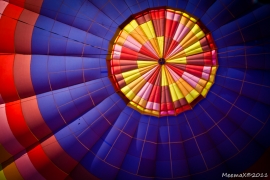 The insides of the balloon